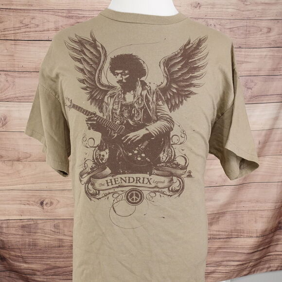 VINTAGE THE HENDRIX LEGEND JIMI HENDRIX GUITAR 00s Y2K TSHIRT SZ XL - Picture 2 of 6